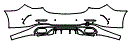 2023 Mercedes Benz C-Class Sedan Rear Bumper Kit - PPF