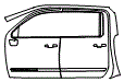 2025 Chevrolet Silverado HD 3500 High Country Door and A-Pillar Kit - PPF
