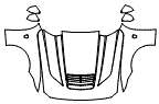 2025 Ford Mustang Fastback Dark Horse Premium Full Hood, Fender and Mirror Kit - PPF