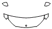 2024 Mercedes Benz GLC SUV  Base Hood, Fender and Mirror Kit - PPF