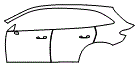 2023 Mercedes Benz GLC SUV 300 Base Door and Rear Fender Kit - PPF