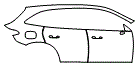 2025 Mercedes Benz GLC SUV  Base Door and Rear Fender Kit - PPF