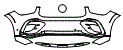 2025 Mercedes Benz GLE SUV Bumper Kit - PPF