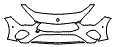 2025 Mercedes Benz CLA Coupe CLA 250 Base Bumper Kit - PPF