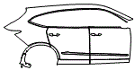 2024 Acura MDX Door and Rear Fender Kit - PPF