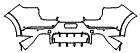 2024 Porsche Cayenne SUV Turbo E-Hybrid Rear Bumper Kit - PPF