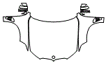 2024 Bmw X5  xDrive50e Sport  Hood, Fender and Mirror Kit