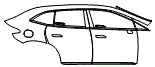 2024 Mercedes Benz EQE SUV 350+ AMG Line Door and Rear Fender Kit - PPF