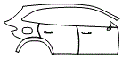 2023 Mercedes Benz GLC SUV 300 4MATIC AMG Line Door and Rear Fender Kit - PPF