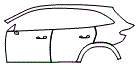 2025 Mercedes Benz GLC SUV  AMG Line Door and Rear Fender Kit - PPF