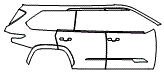 2023 Toyota Sequoia Door and Rear Fender Kit - PPF