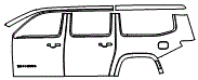 2025 Jeep Wagoneer L Base Door and Rear Fender Kit - PPF
