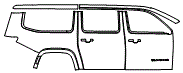 2024 Jeep Wagoneer L Door and Rear Fender Kit - PPF
