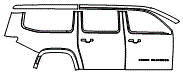 2023 Jeep Grand Wagoneer L Door and Rear Fender Kit - PPF