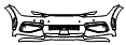 2023 Kia EV6 GT Line Bumper Kit - PPF