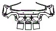 2023 Audi R8 Coupe GT Rear Bumper Kit - PPF