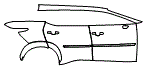 2024 Lexus RZ  Luxury Door and Rear Fender Kit - PPF