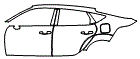 2024 Acura Integra Door and Rear Fender Kit - PPF