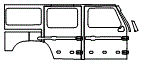 2024 Ineos Grenadier Door and Rear Fender Kit - PPF