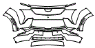 2025 Cadillac Escalade IQ Sport 1 Bumper Kit - PPF