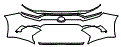 2024 Toyota Grand Highlander Hybrid XLE Bumper Kit - PPF