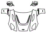 2023 Aston Martin DBS 770 Ultimate Coupe Full Hood, Fender and Mirror Kit - PPF