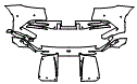 2023 Aston Martin DBS 770 Ultimate Rear Bumper Kit - PPF