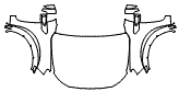 2021 Ford Ranger  SuperCrew Full Hood, Fender and Mirror Kit - PPF