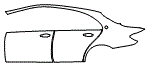 2023 Mercedes Benz E-Class Sedan Door and Rear Fender Kit - PPF