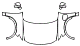 2024 Honda Prologue Elite Full Hood, Fender and Mirror Kit - PPF