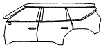 2025 Kia EV9 Land Door and Rear Fender Kit - PPF
