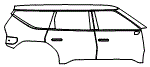 2024 Kia EV9 Door and Rear Fender Kit - PPF