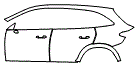2024 Mercedes Benz GLC SUV AMG GLC 43 Door and Rear Fender Kit - PPF