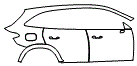 2025 Mercedes Benz GLC SUV Door and Rear Fender Kit - PPF