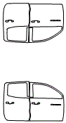2023 Chevrolet Colorado LT Door Kit - PPF