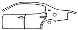 2013 Maserati Quattroporte Door and Rear Fender Kit - PPF