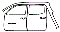 2016 Toyota Tacoma  SR Rear Fender and Door Kit - PPF