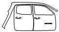 2020 Toyota Tacoma  SR Rear Fender and Door Kit - PPF