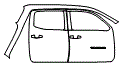 2020 Toyota Tacoma  TRD Pro Rear Fender and Door Kit - PPF