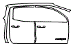 2024 GMC Canyon Rear Fender and Door Kit - PPF