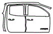 2024 GMC Canyon Rear Fender and Door Kit - PPF