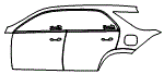2025 Mercedes Benz GLE SUV Door and Rear Fender Kit - PPF
