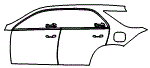 2025 Mercedes Benz GLE SUV Door and Rear Fender Kit - PPF