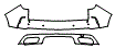 2024 Cadillac XT4 Premium Luxury Rear Bumper Kit - PPF