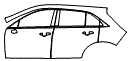 2024 Cadillac XT4 Luxury Door and Rear Fender Kit - PPF