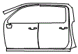 2025 Chevrolet Silverado HD  LT Door and A-Pillar Kit - PPF