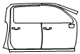 2022 Chevrolet Silverado HD  High Country Door and A-Pillar Kit - PPF