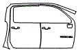 2024 Chevrolet Silverado HD  LTZ Door and A-Pillar Kit - PPF