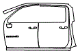 2023 Chevrolet Silverado HD  WT Door and A-Pillar Kit - PPF