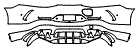 2023 Mercedes Benz AMG GT 4-door Coupe AMG GT 63 S E-Performance Rear Bumper Kit - PPF